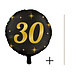 Paperdreams Folieballon 30 Jaar Zwart | Goud 46CM Paperdreams Folieballon 30 Jaar Zwart | Goud 46CM