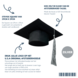 Party Love NL Premium Afstudeerhoedje U.S.A. Original 29cm x 29cm Zilveren Tassel Party Love NL Premium Afstudeerhoedje U.S.A. Original 29cm x 29cm Zilveren Tassel