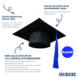 Party Love NL Premium Afstudeerhoedje U.S.A. Original 29cm x 29cm Blauwe Tassel Party Love NL Premium Afstudeerhoedje U.S.A. Original 29cm x 29cm Blauwe Tassel