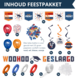 Party Love NL Partylove® Geslaagd Versiering Feestpakket In The Pocket! 23 Stuks Party Love NL Partylove® Geslaagd Versiering Feestpakket In The Pocket! 23 Stuks