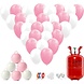 Party Love NL Ballonnen Pakket Roze & Wit inclusief Heliumtank Party Love NL Ballonnen Pakket Roze & Wit inclusief Heliumtank
