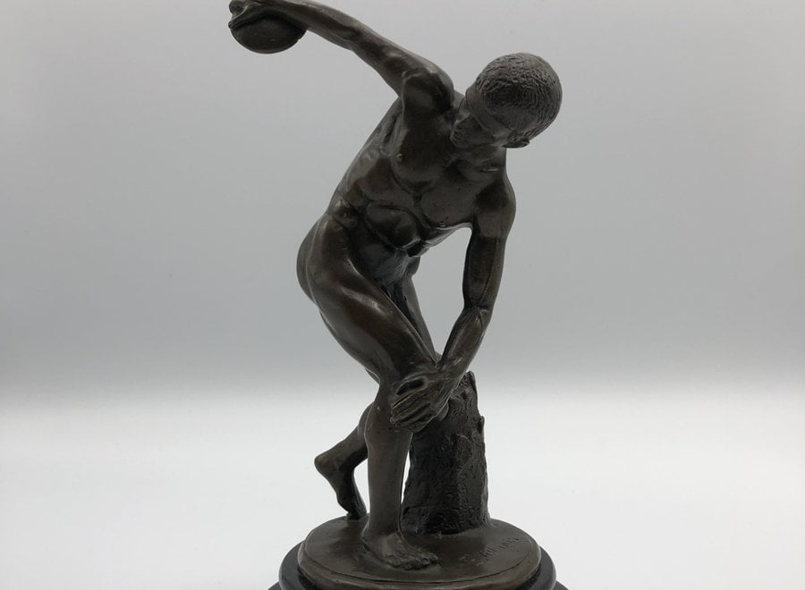 Bronze sculpture after the antique on a marble base