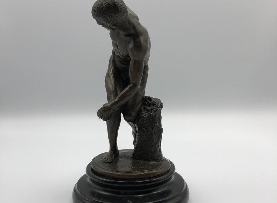 Bronze sculpture after the antique on a marble base