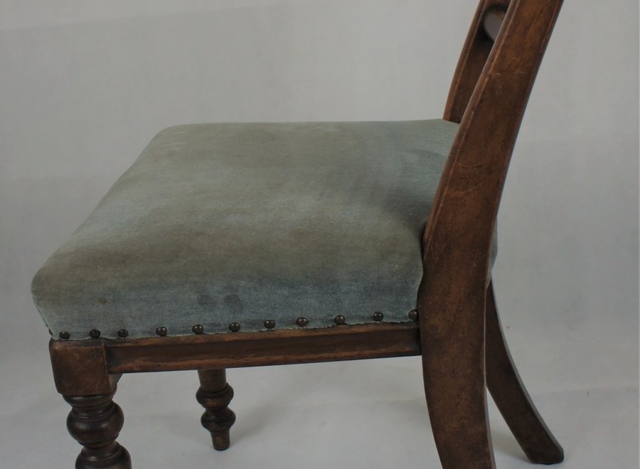 Eenvoudige, zware Victoriaanse stoel - Ca 1860