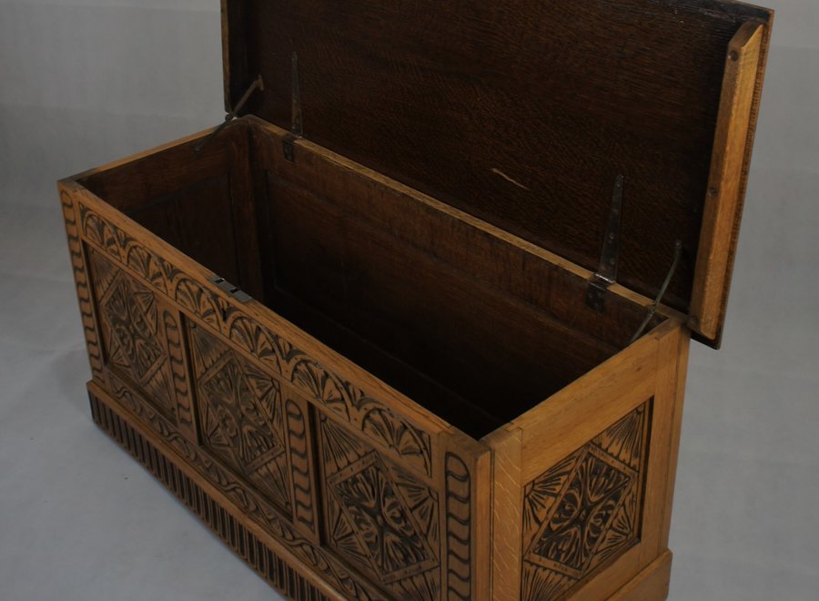 A beautiful old antique case with beautiful carvings