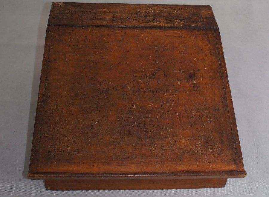 Solid oak writing case with beautiful patina