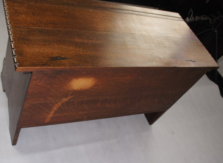 Solid, dark oak chest