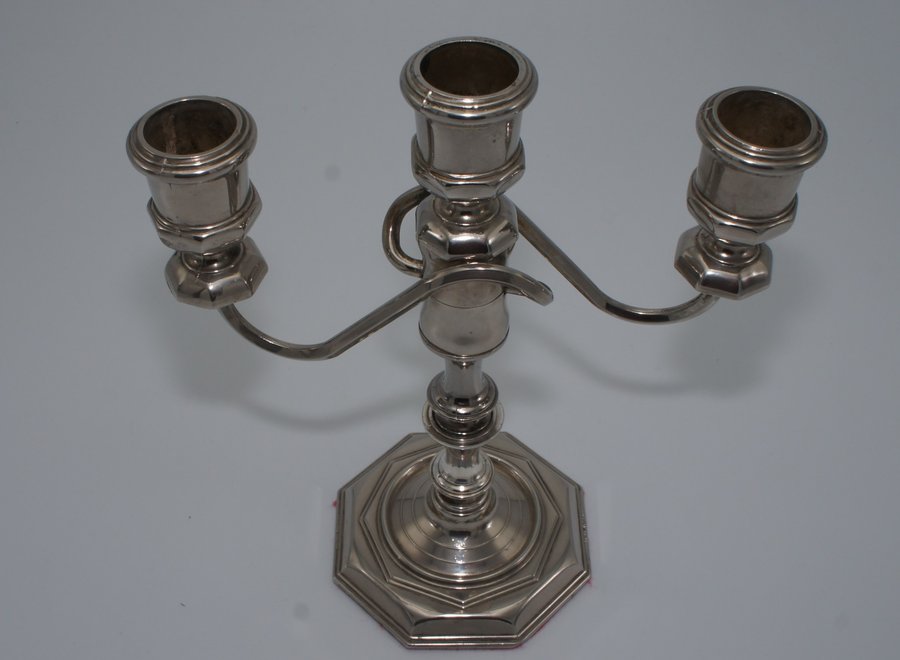 Silver plated candlestick - England - Early 20 ° Century
