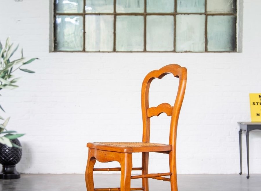 Chair with bamboo seat - early 20th Century