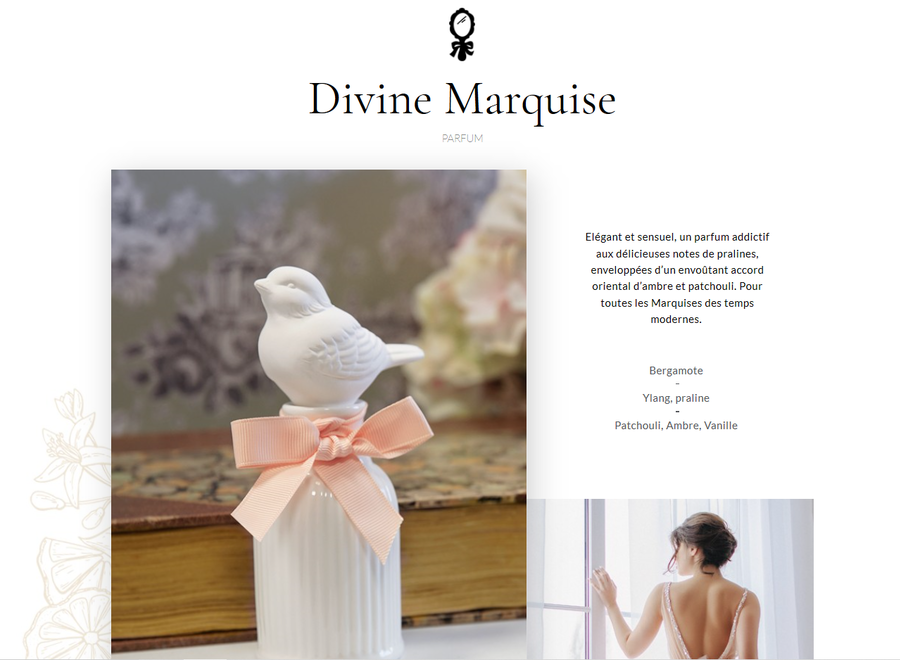 "Mathilde M" geurkaars 260 g - Divine Marquise