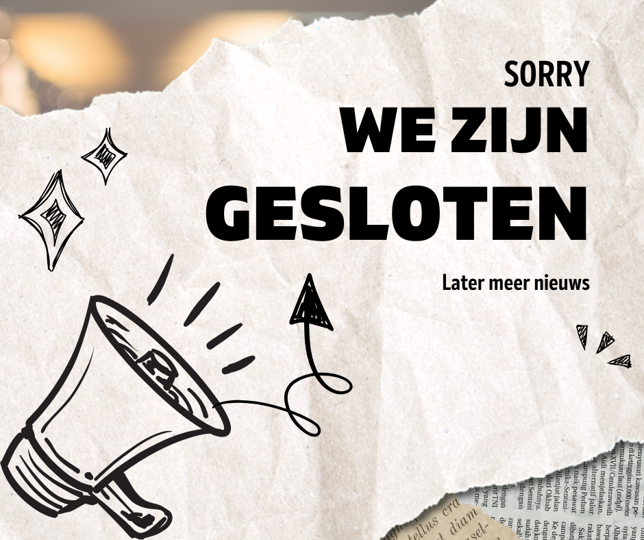De winkel is dicht