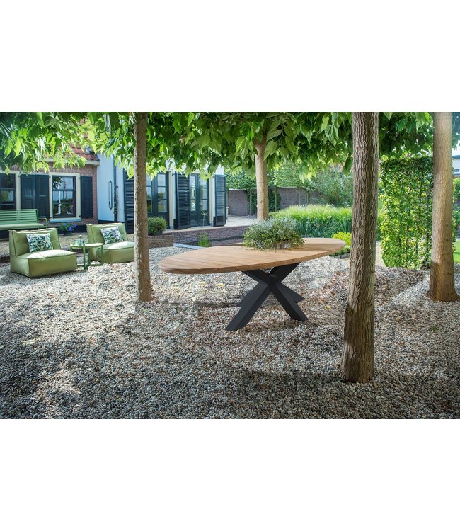 Beach7 Dawn ovale tuintafel