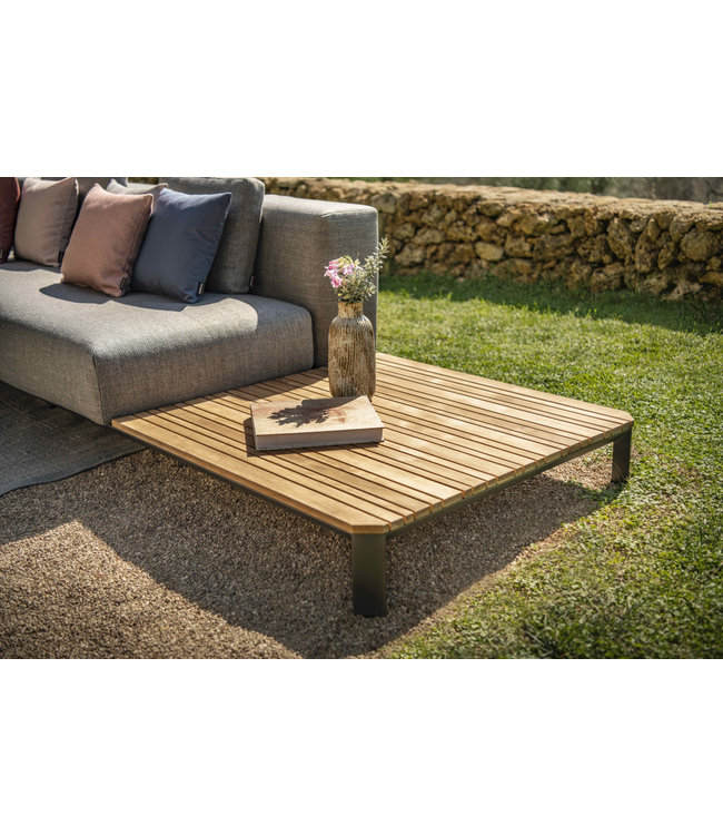 Jardinico Mauroo 2-delige Loungeset Antraciet 185x375 cm Aluminium-Teak
