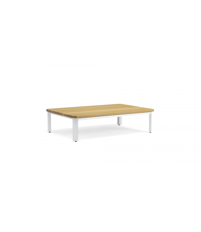 Jardinico Mauroo 4-delige Loungeset Wit 185x535cm Aluminium-Teak