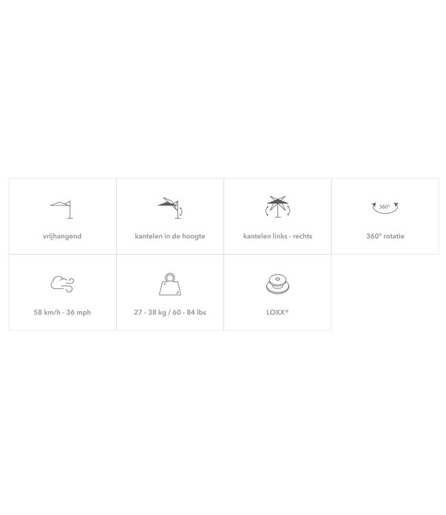 jardinico Parasol JCP.3 Series