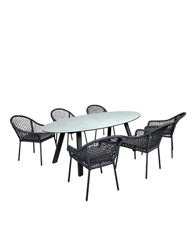 Beach7 Carrara eettafel