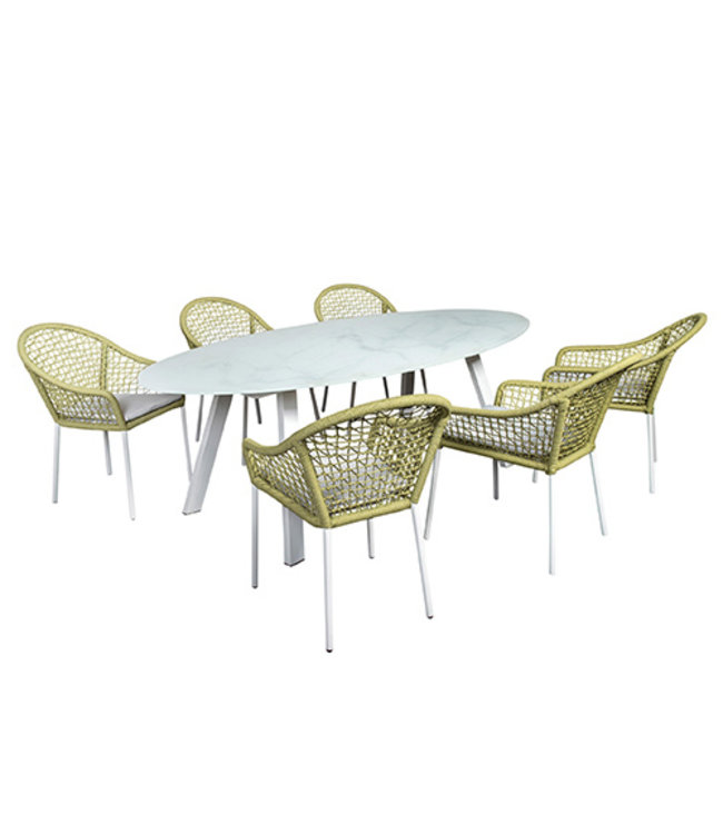 Beach7 Carrara eettafel