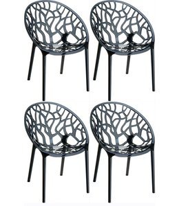 siesta crystal chair set of 4 pieces