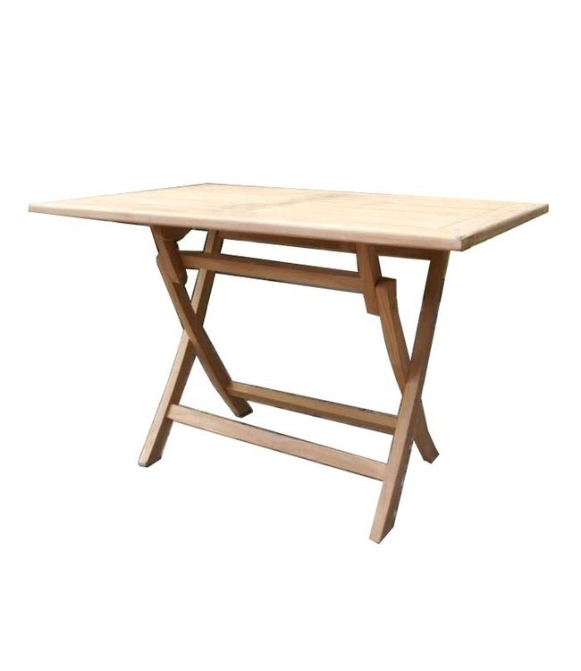 Beach7 Cozy teak opklapbare  tuintafel 120x70x75cm