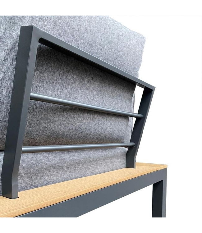 Beach7 Michigan Ensemble de coin salon 4 pièces 245 x 245 cm