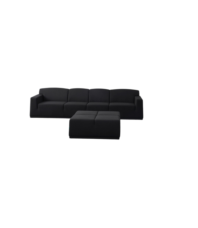 Guiño Asiento 2-delige loungeset met 3-zits sofa en voetenbank