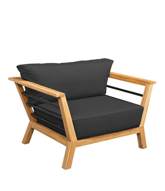 Guiño Compañia ensemble de salon 4 pièces en teck avec coussins