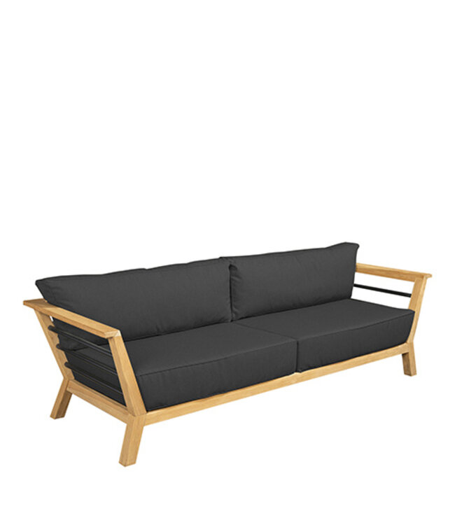 Guiño Compañia ensemble de salon 4 pièces en teck avec coussins