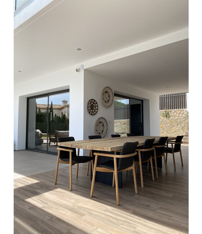 Guiño Table à tige en planches 300 x 110 x 75 cm