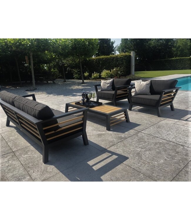 Guiño Compañia Ensemble de salon 4 pièces en aluminium