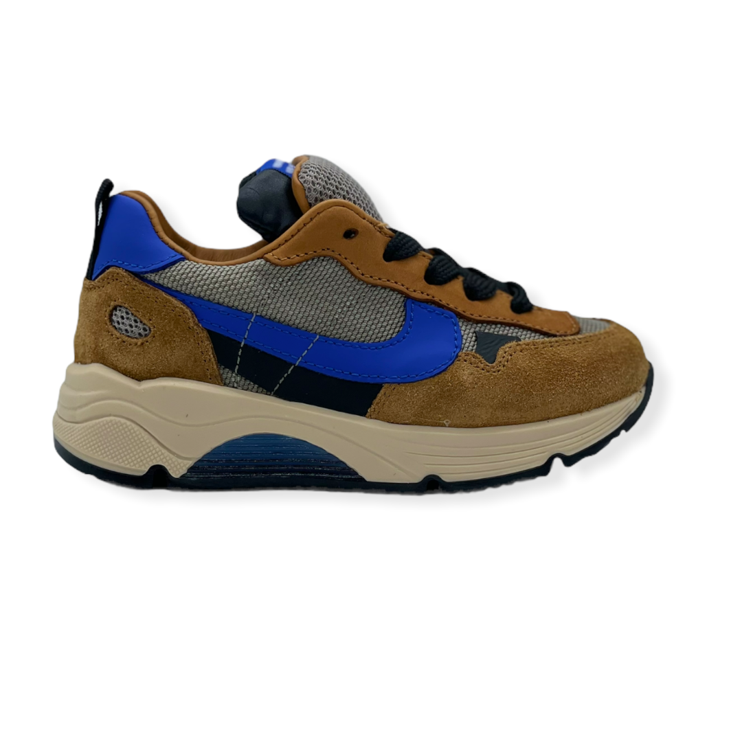 RONDINELLA SNEAKER S COGNAC BLUE BEIGE - Etoile Knokke