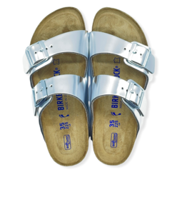 BIRKENSTOCK BIRKENSTOCK ARIZONA METALLIC SILVER