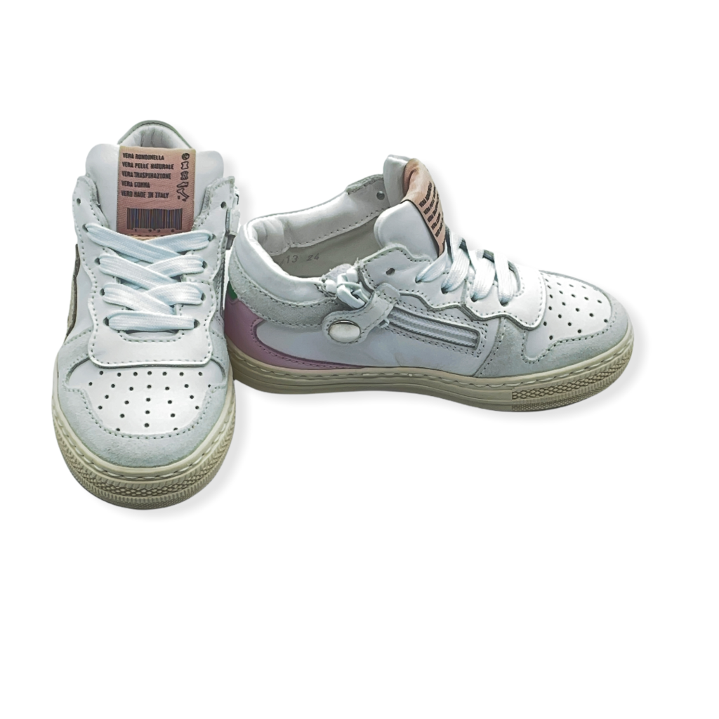 RONDINELLA RONDINELLA HIGH SNEAKER D WHITE GOLD PINK