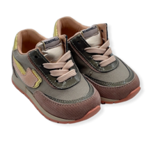 RONDINELLA RONDINELLA FIRST SNEAKER PINK GOLD GREY