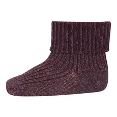 MP DENMARK MP IDA GLITTER SOCKS DARK PURPLE