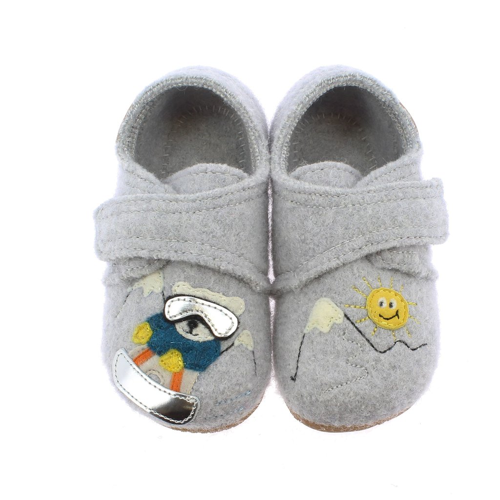 KITZBUHEL KITZBUHEL SLIPPER SNOWBEAR LIGHTGREY