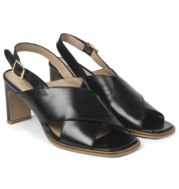 ANGULUS ANGULUS SANDAL WITH HEEL BLACK