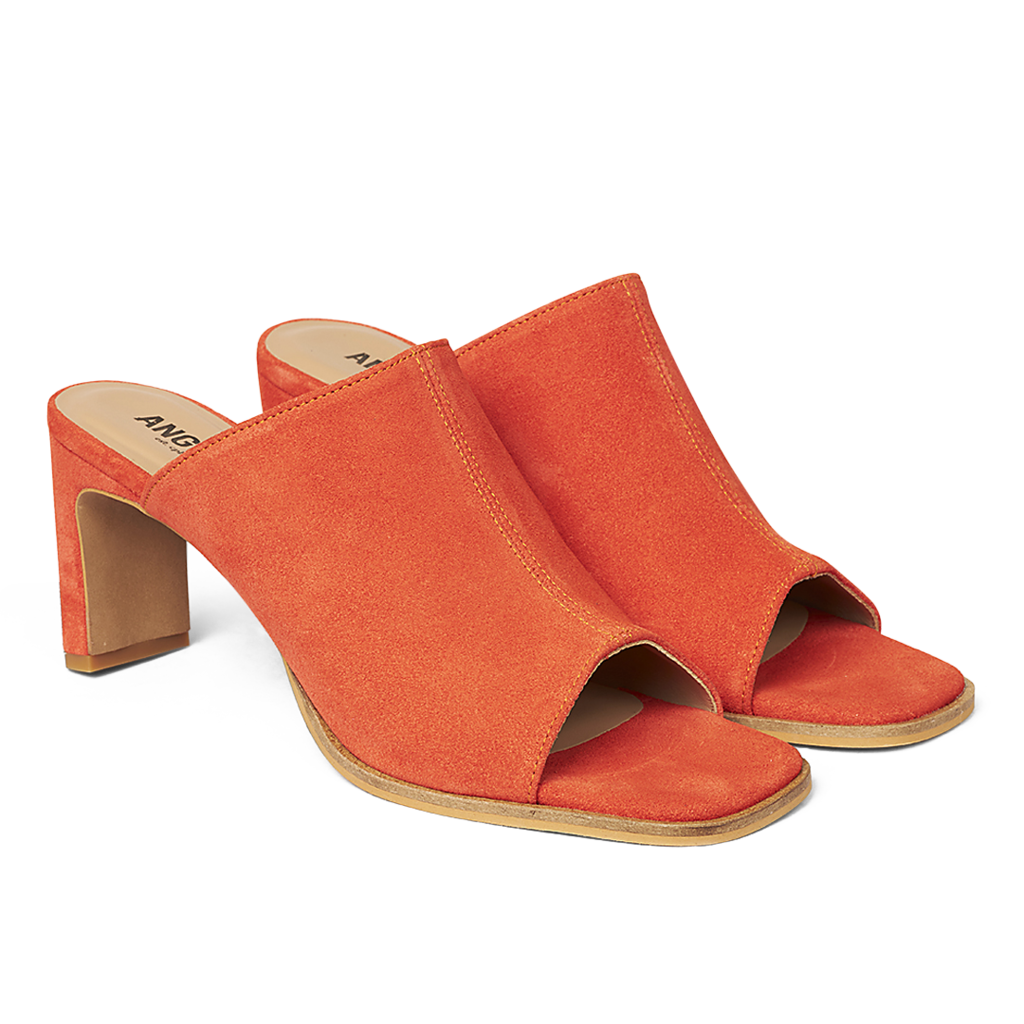 ANGULUS ANGULUS SANDAL WITH HEEL CORAL