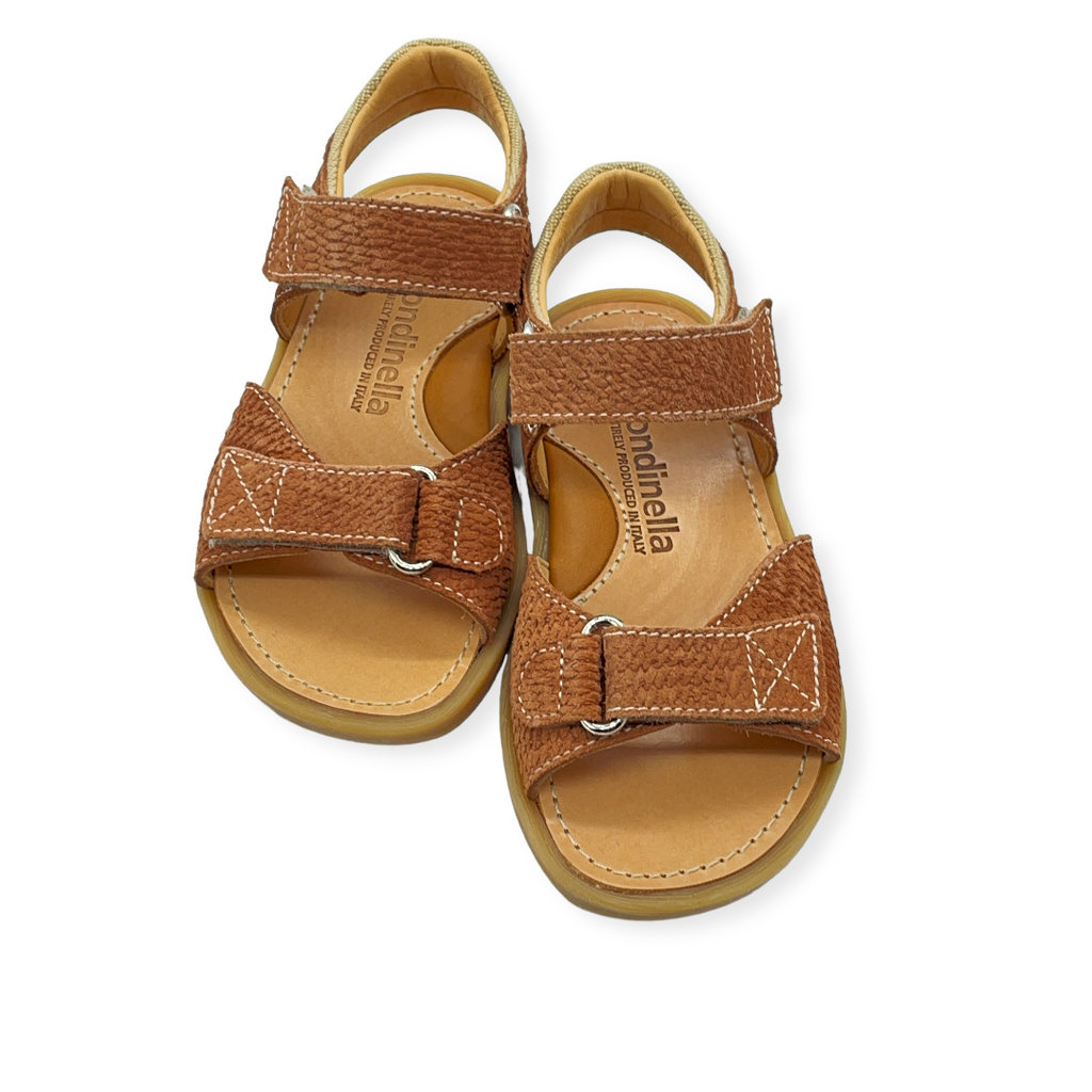 RONDINELLA RONDINELLA JUNIOR VELCRO SANDAL CAMEL