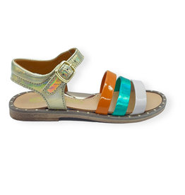 RONDINELLA RONDINELLA JUNIOR SANDAL ROSE I TURQUOISE I ORANGE