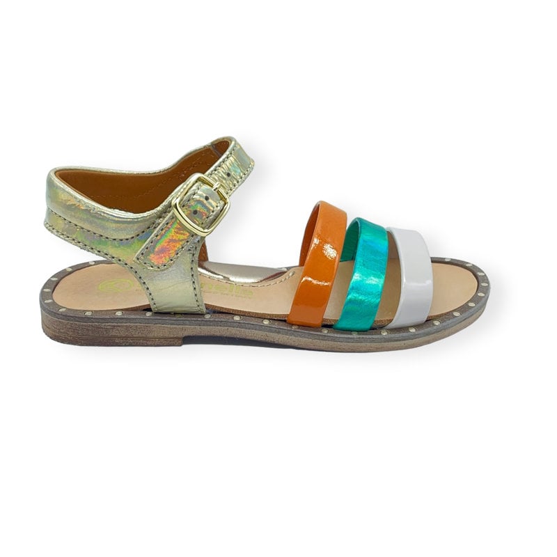 RONDINELLA RONDINELLA JUNIOR SANDAL ROSE I TURQUOISE I ORANGE