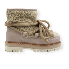 OCRA OCRA FLUFFY BOOTS SASSO BEIGE