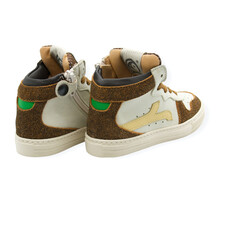 RONDINELLA RONDINELLA JD SNEAKER BROWN YELLOW GREEN