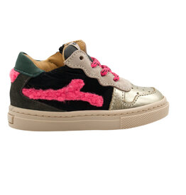 RONDINELLA RONDINELLA MINI JD SNEAKER GOLD PINK BLACK