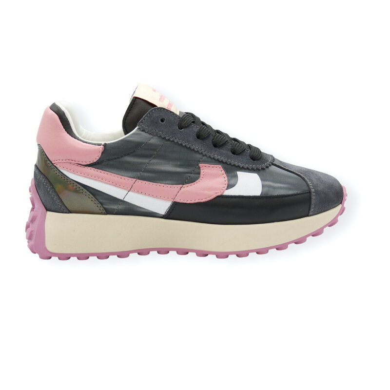 RONDINELLA RONDINELLA NK SNEAKER ANTRACITE PINK DéLAVé