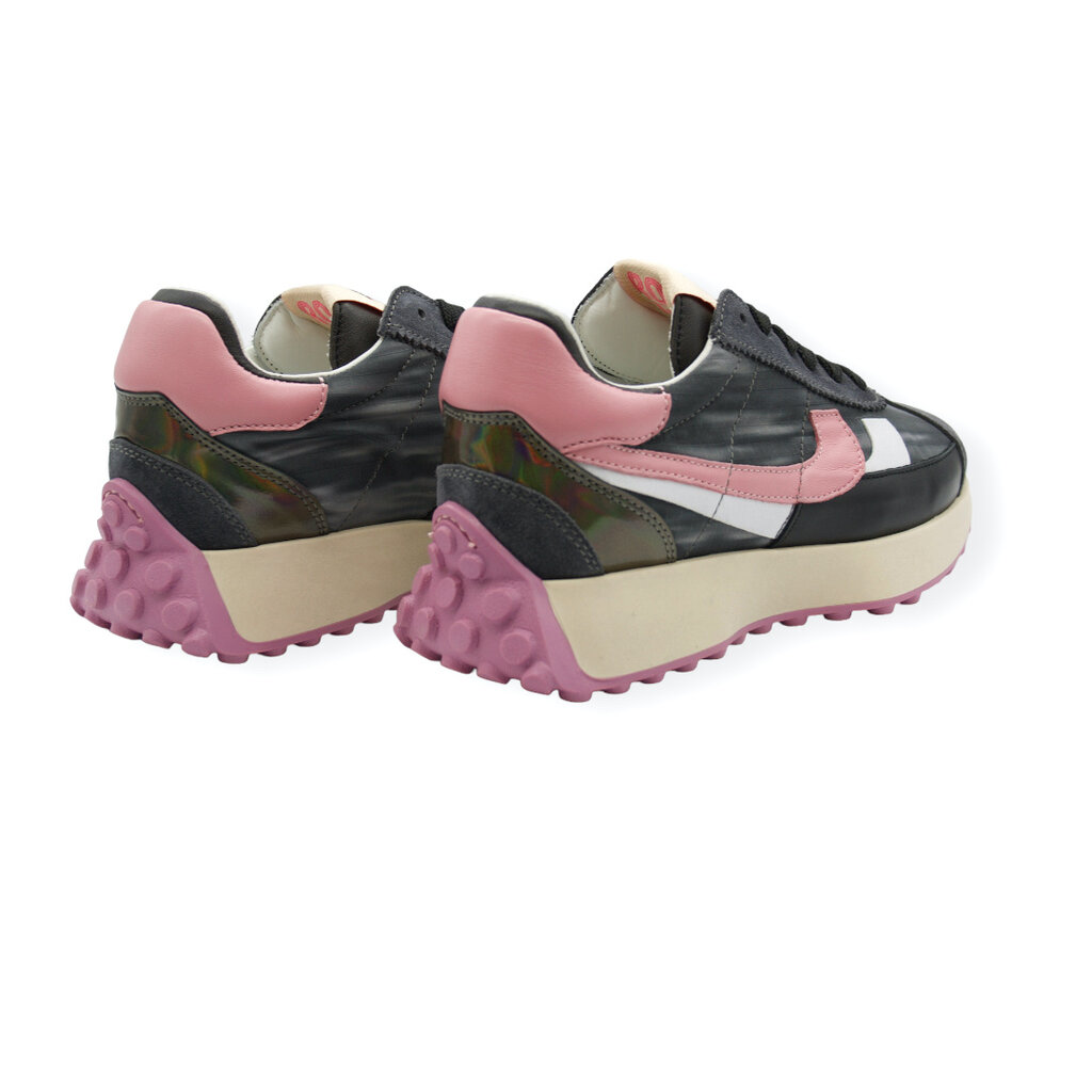 RONDINELLA RONDINELLA NK SNEAKER ANTRACITE PINK DéLAVé