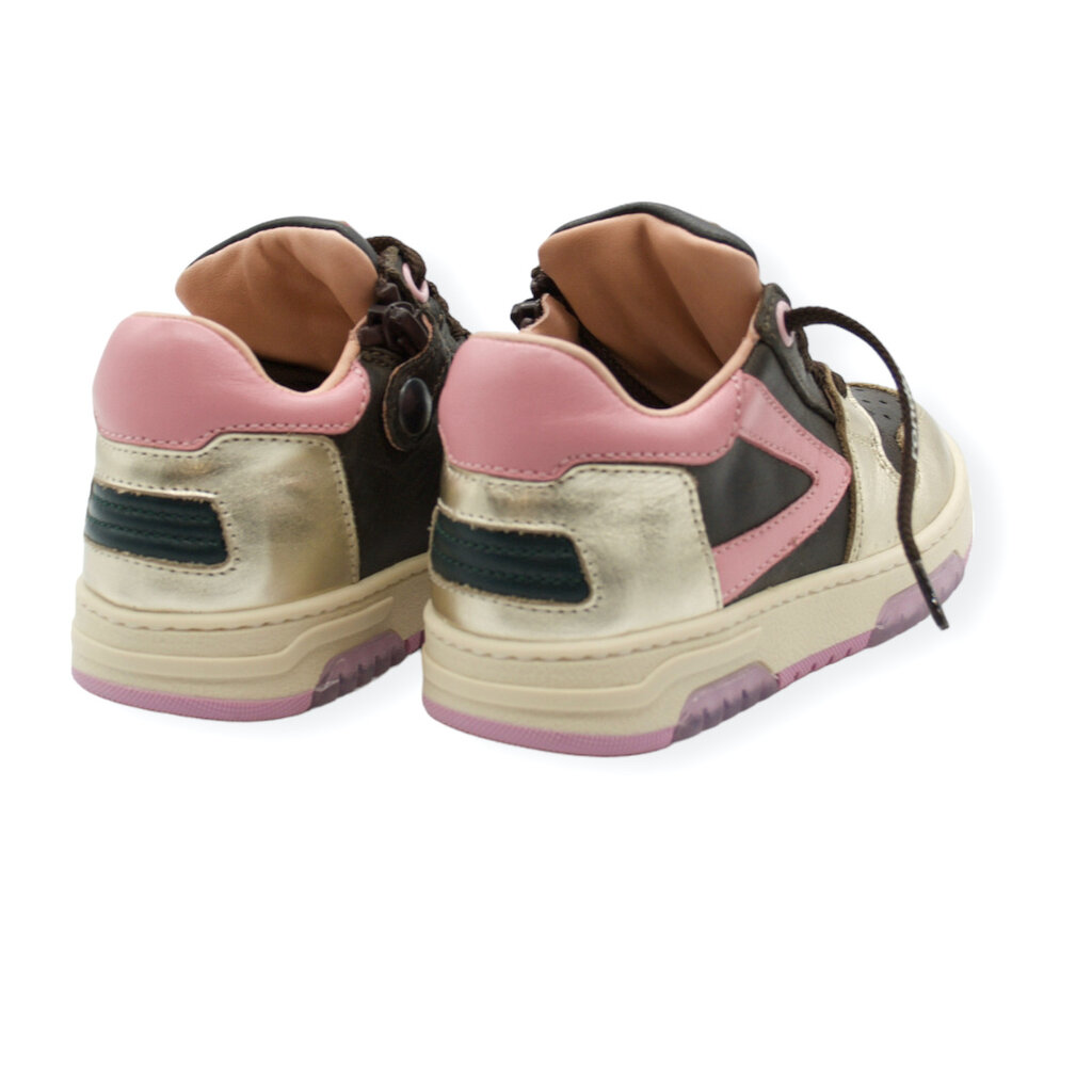 RONDINELLA RONDINELLA NK SNEAKER BROWN PINK GOLD