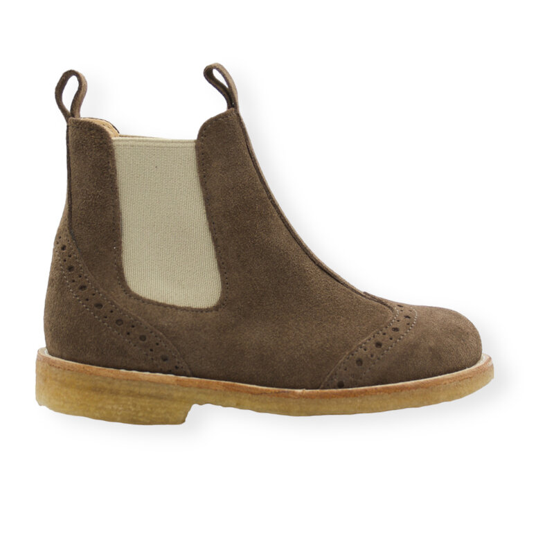 ANGULUS ANGULUS CHELSEA BOOT TAUPE & BEIGE