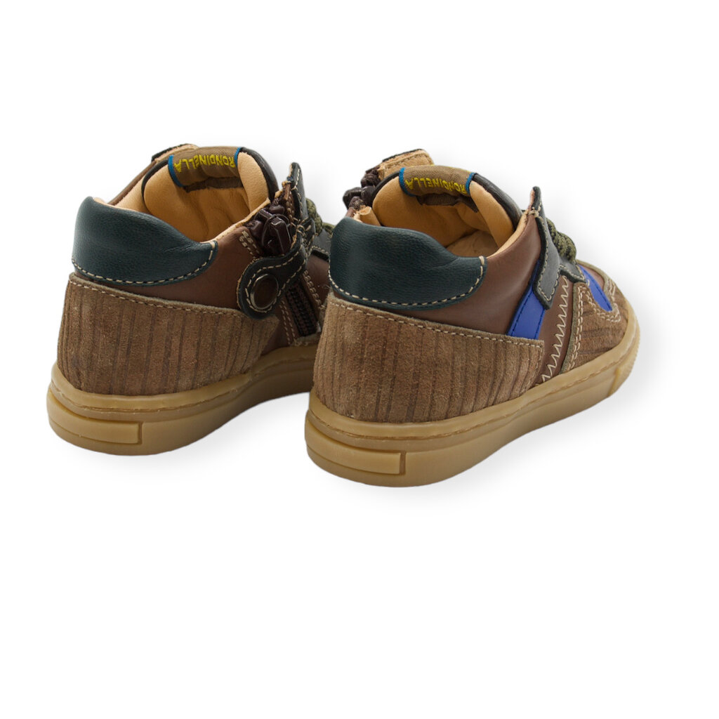 RONDINELLA RONDINELLA MINI SNEAKER MULTI BROWN BLUE