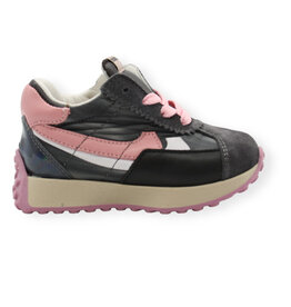 RONDINELLA RONDINELLA MINI NK SNEAKER ANTRACITE PINK DéLAVé