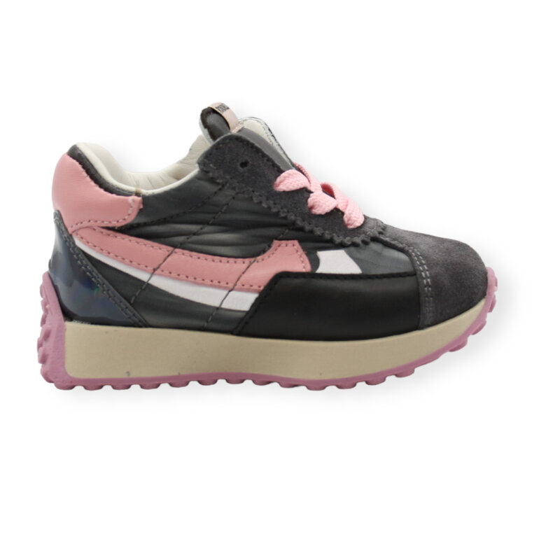 RONDINELLA RONDINELLA MINI NK SNEAKER ANTRACITE PINK DéLAVé